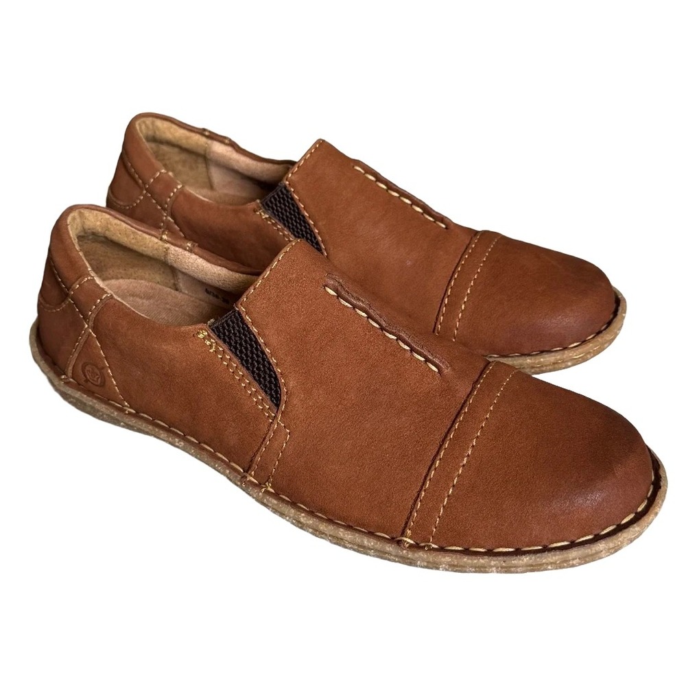 Born Nampa Slip-on Loafers Comfort Shoes Size 8 Casual Walking Neutral Cabincore